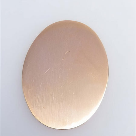Kupfer Platte Oval 23x23mm (24ga)0.5mm 1 Stk.