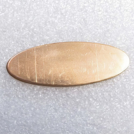 Kupfer Platte Oval 31x11.5mm 0.7mm 1 Stk.