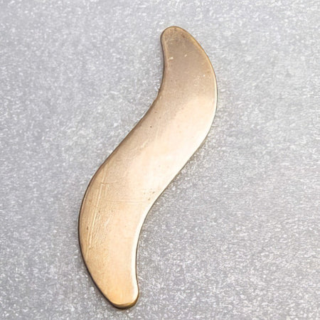 Kupfer Platte S-Form 50x14mm 0.7mm 1 Stk.