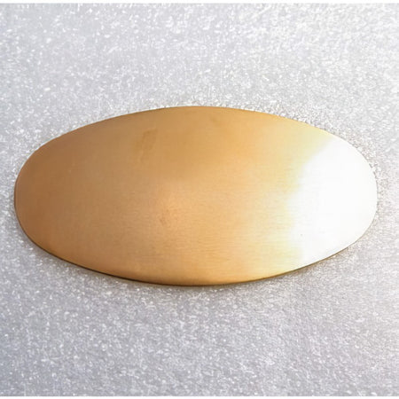 Kupfer Platte oval gross 49x26mm 1mm 1 Stk.