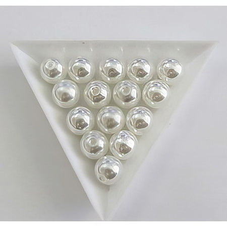DECO-PERLE Acril 10mm weiss ca.50Stk