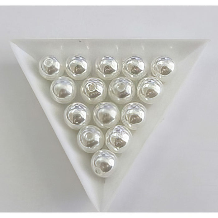DECO-PERLE Acril 10mm weiss ca.50Stk