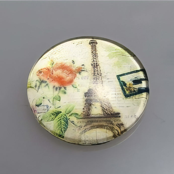 Glass cabochon with motif 18mm 1 piece