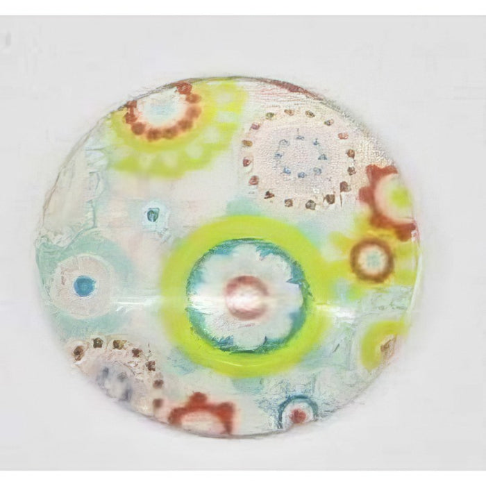 Cabochon en verre avec motif 16+20mm 1 pièce