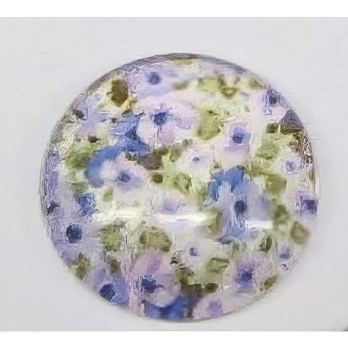 Cabochon en verre avec motif 16+20mm 1 pièce