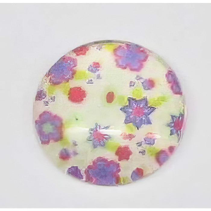 Cabochon en verre avec motif 16+20mm 1 pièce