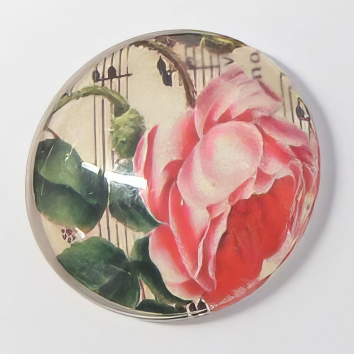 Cabochon in vetro con soggetto 25 mm, 1 pezzo