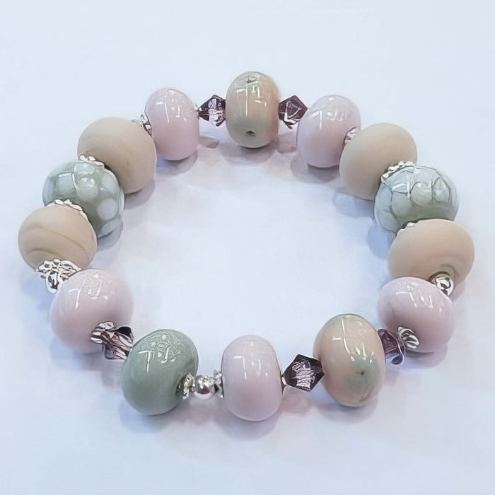 Armband Soft Color rosé mit Swarovski +925 Silber
