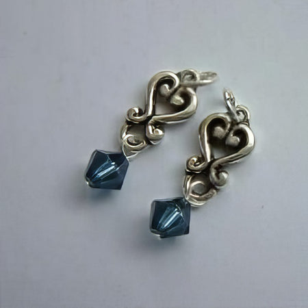 Link mit 6mm Bicone Swarovski Herzform
