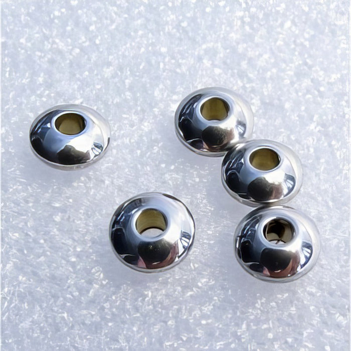 Edelstahl Rondelle 3x6mm 10 Stück