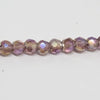 Glas rund Facetiert amethyst AB 3mm 1 Strang