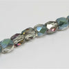 Glas oval facettiert multicolor 4x3mm 1 Strang