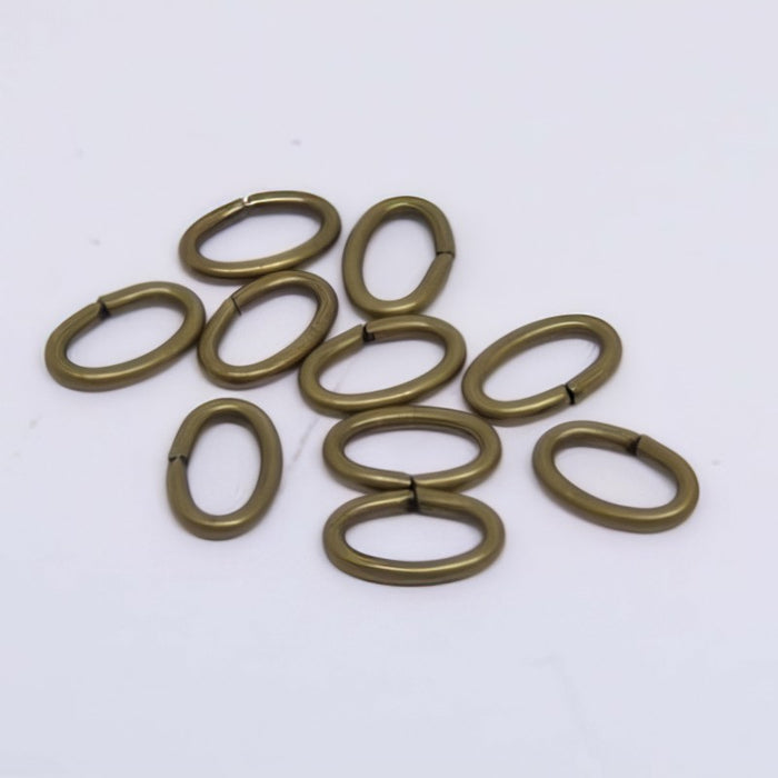 Ringli Bronzefarben oval 5.7x3.6mm Ø 1.3mm 100stk