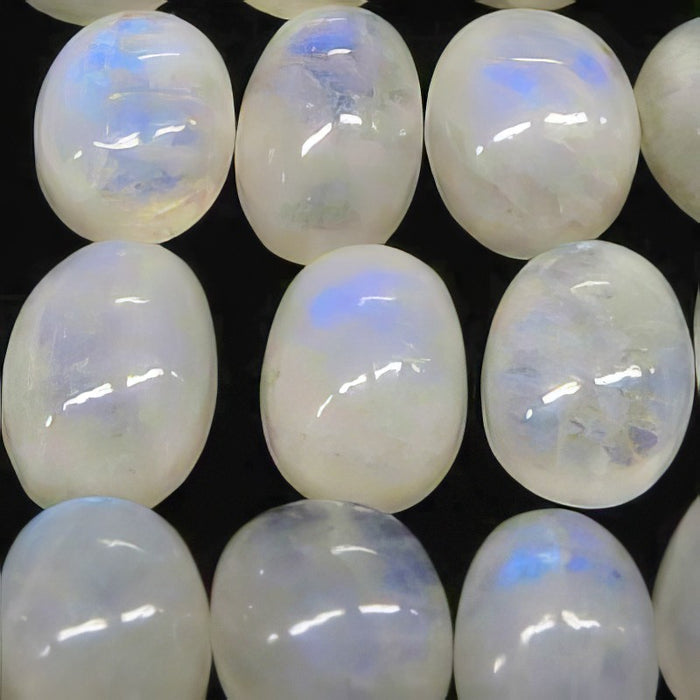 Cabochon Mondstein oval ca.16x12mm-19x14mm 1Stk. (N)