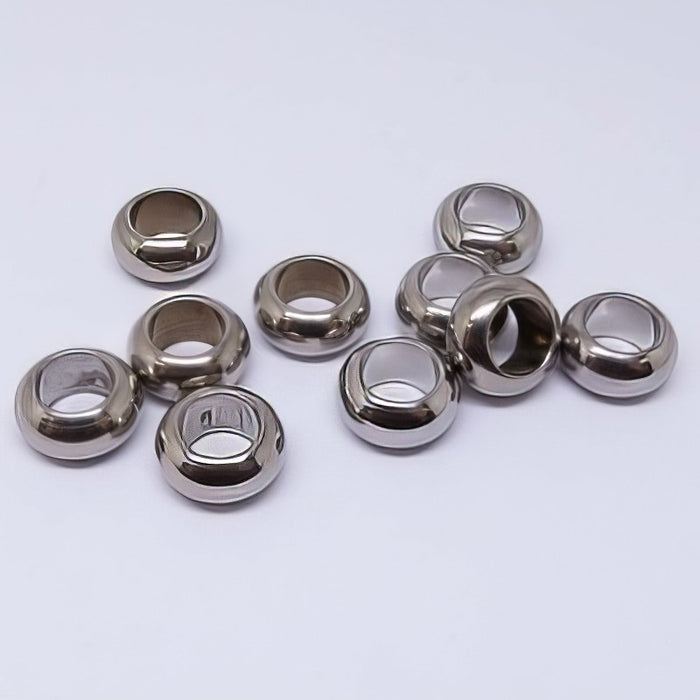Edelstahl Rondelle 9.7x5mm 100 Stück