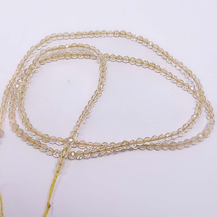 Citrin 2mm Faedelloch 0.5mm 1 Strang