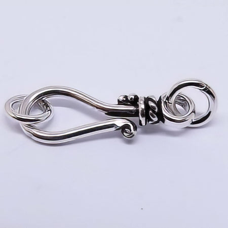 Hackenverschluss Dotty 925 silber 18x9mm 1 Stück
