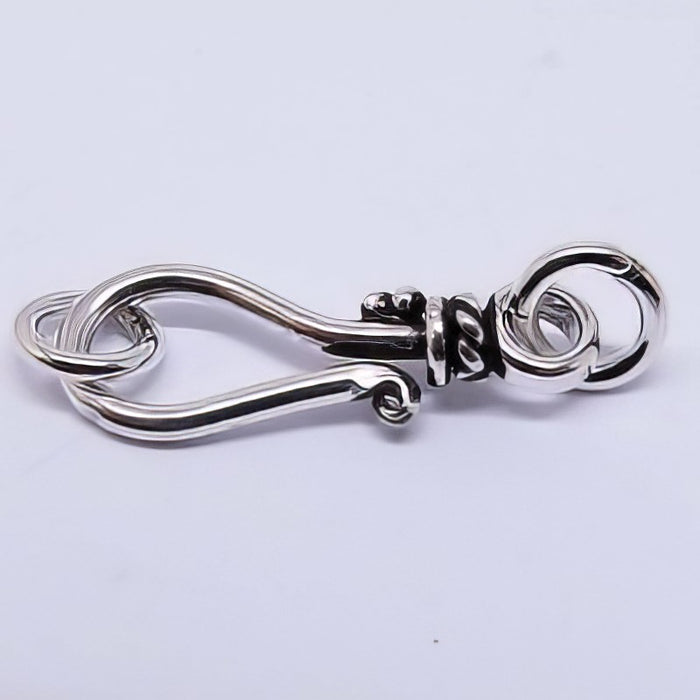 Hackenverschluss Dotty 925 silber 18x9mm 1 Stück