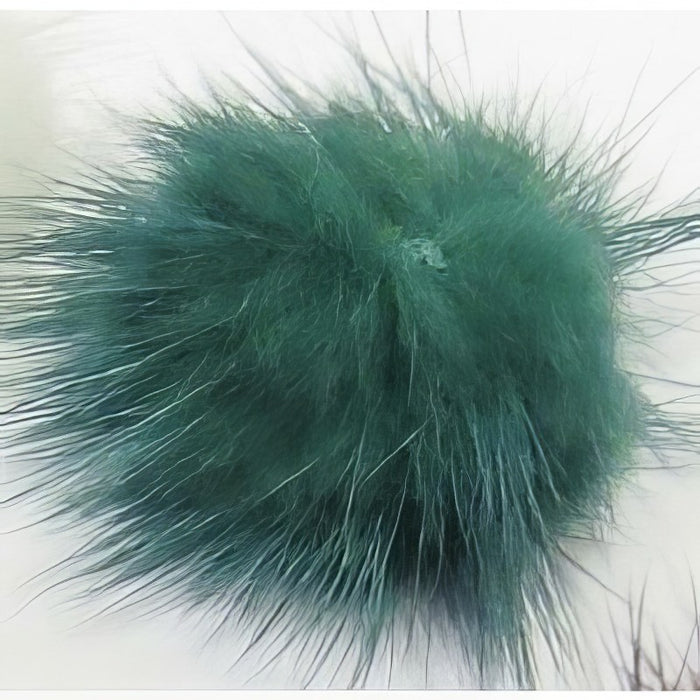 Genuine fur pom-pom charm, various colors, 3cm, 1 piece