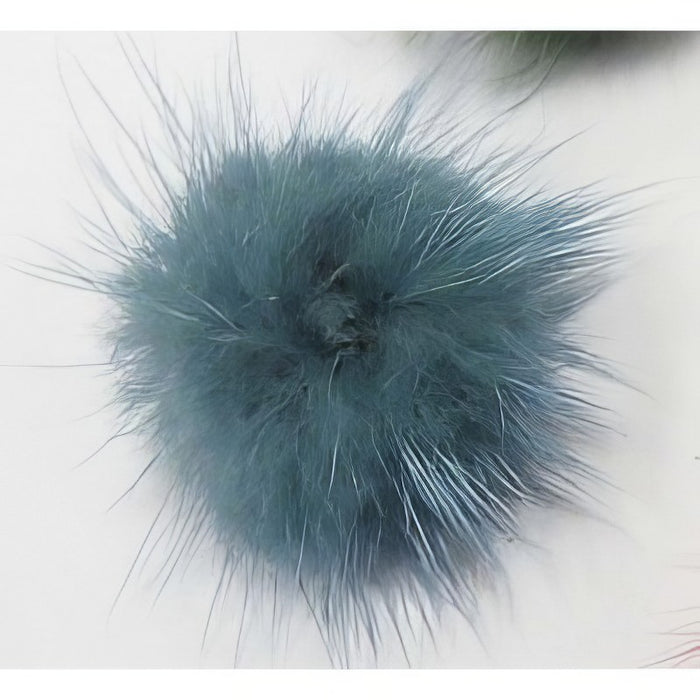 Genuine fur pom-pom charm, various colors, 3cm, 1 piece