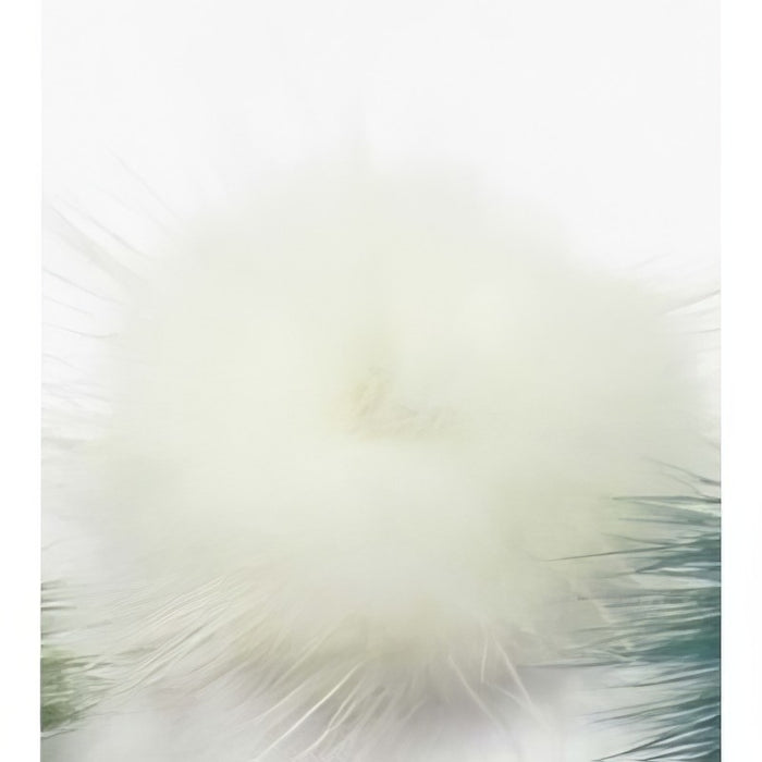 Genuine fur pom-pom charm, various colors, 3cm, 1 piece