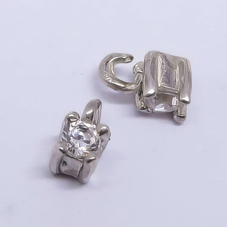 Anh. gefasster Zirkon 4.7x2.6mm Silber 925 1 Stk.