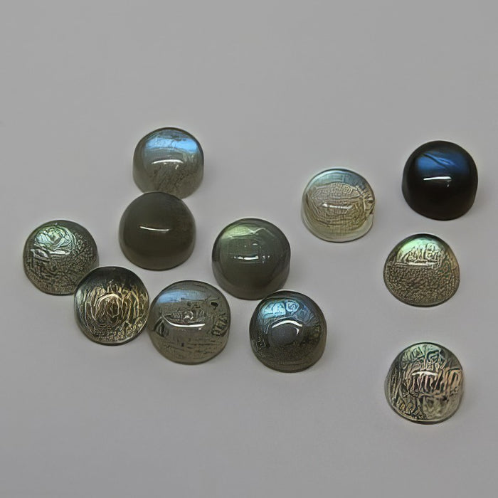 Cabochon Labradorith rund 3mm 1Stk.