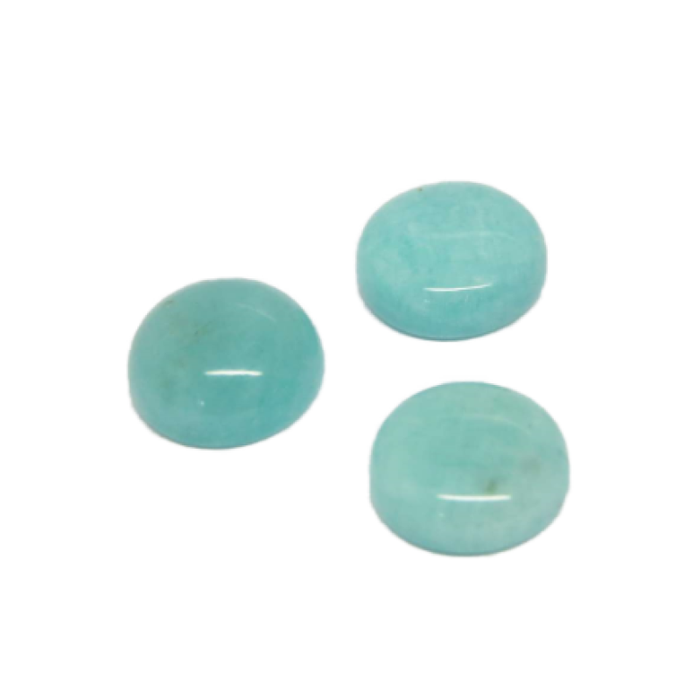 Cabochon Amazonith rund 10mm 1Stk.