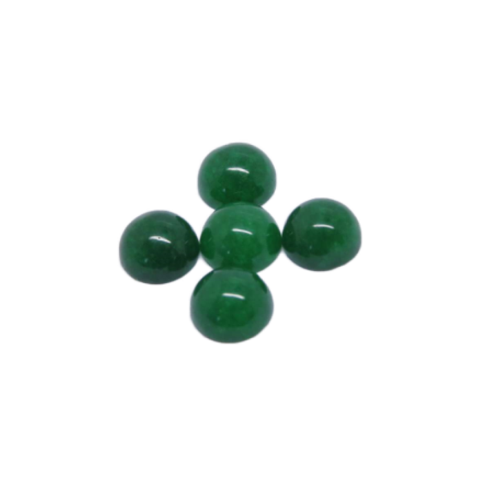 Cabochon Jade rund 6mm 1Stk.