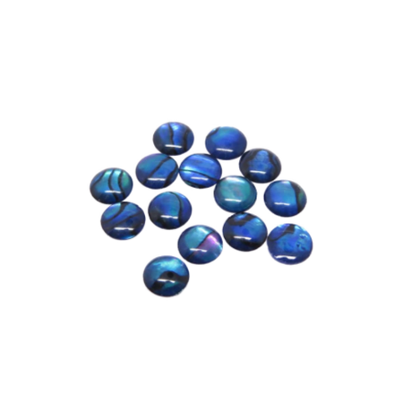 Cabochon Abalone Paua Shell rund 6mm 1 Stück