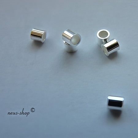 Quetschperlen dickwandig 925 2x2mm 100 Stück