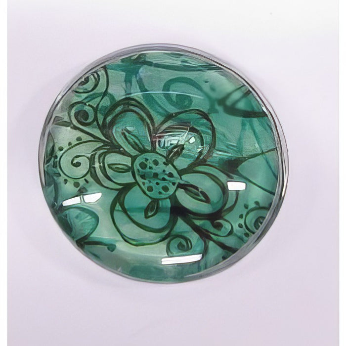 Glass cabochon with motif 18mm 1 piece