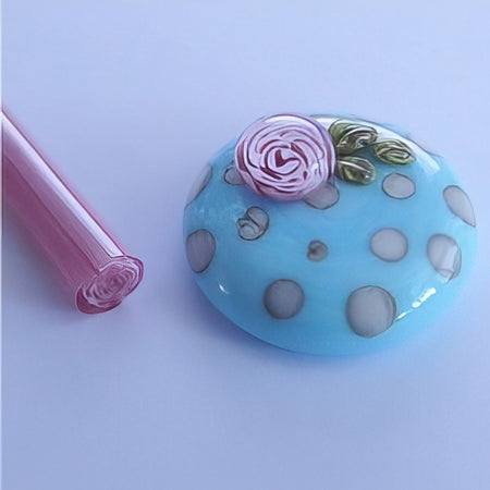 Rosenmurrini Pinklady Rosa Handmade ca 10cm 4-6mmØ
