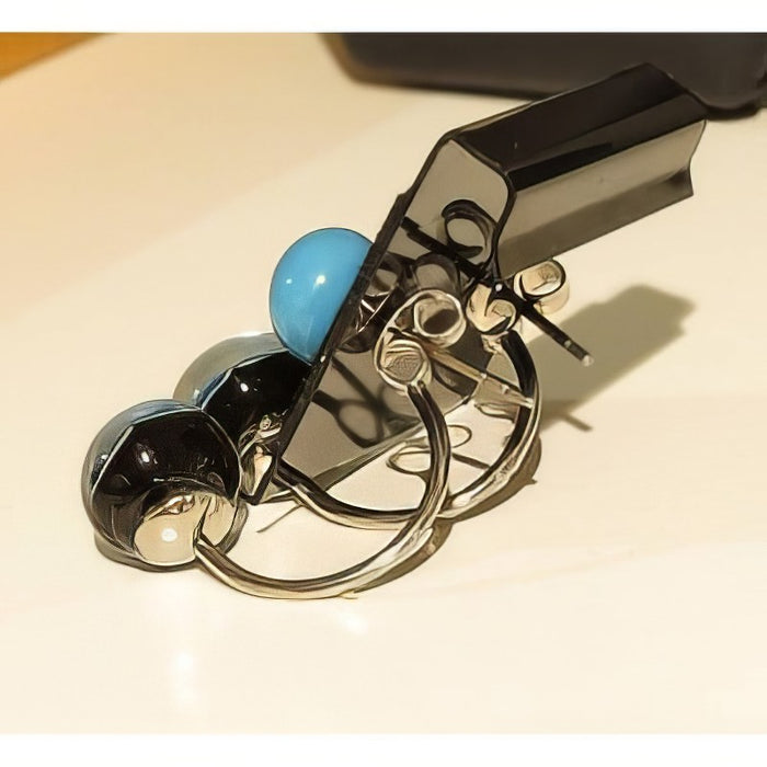 Ohrstecker Hinterteil mit 6mm Schale Edelstahl 1 Paar – Bild 3