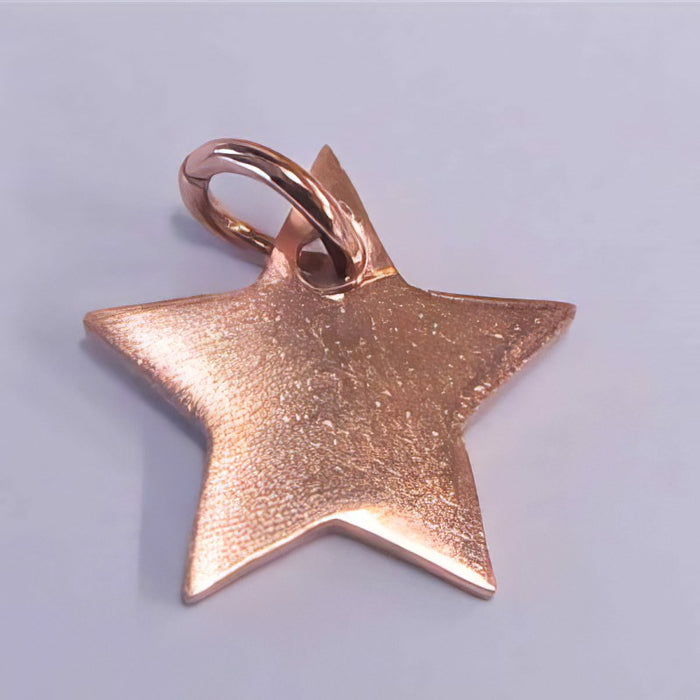 Anhänger Edelstahl rosegold Stern 12mm 1 stk.