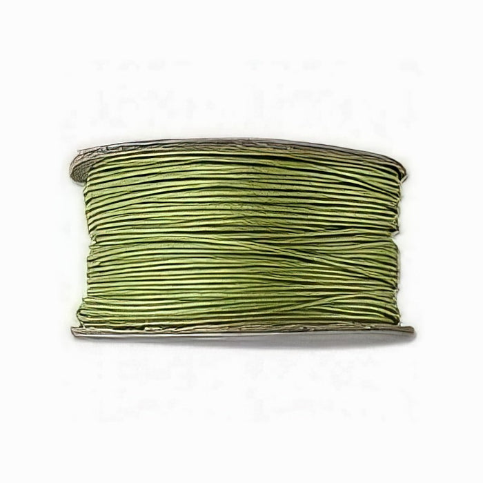 Baumwolle gewachst lime 0,5-1mm 1 Rolle=25m