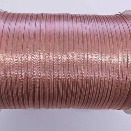 Satinband rosegold 3mm ab Meter