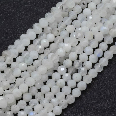 Mondstein facettiert 4mm FL.0.5mm ca 40cm 1 Strang
