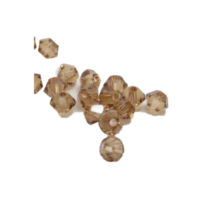 Swarovski Bicone Light Smoked Topas 3mm 48 Stück
