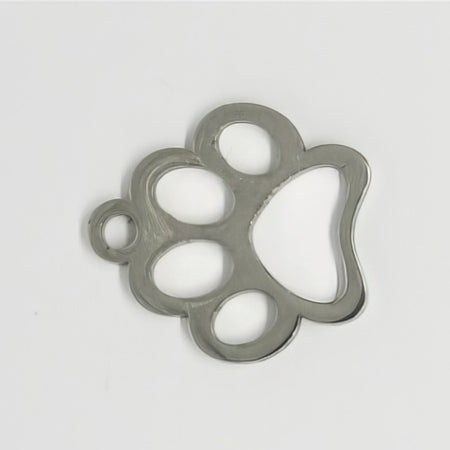 Anhänger Edelstahl Pfote 13x12x1mm