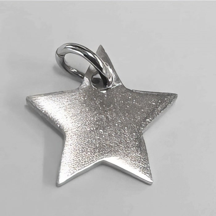 Anhänger Edelstahl Stern 12x12x1mm