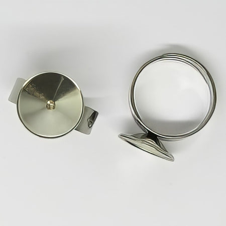 Ring für Swarovski Rivoli 12mm verstellbar 1 Stück