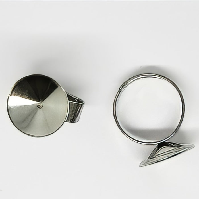 Ring für Swarovski Rivoli 14mm verstellbar 1 Stück