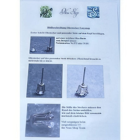 Gratis Flyer Ohrstecker Easy Snap und Bastelidee