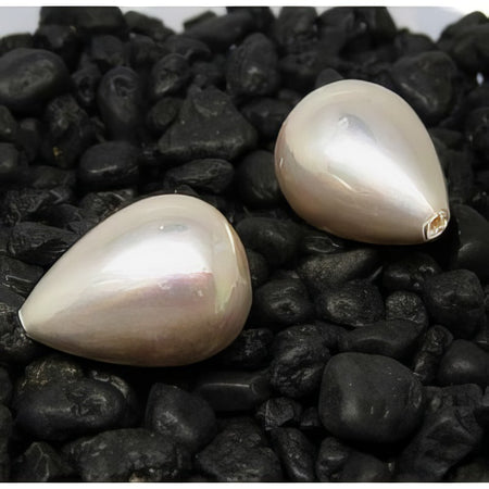 Muschelkern Perle Tropfen taube 18x13mm 1 Stk.