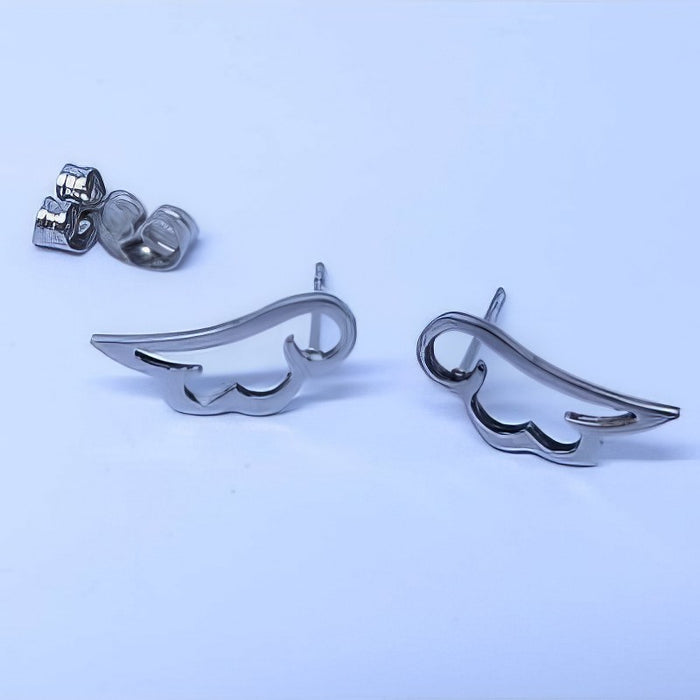 Ohrstecker Edelstahl Flügel 15x7mm 1 Paar