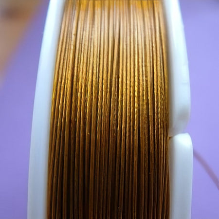 Edelstahldraht 1mm goldfarben ca.10m