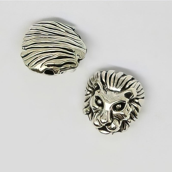 Löwenkopf 13x12x8mm silberf. L 1.5mm 1 Stück