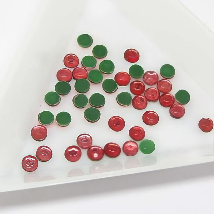 Hotfix rund ca. 3mm lachs/rot 100+Stk