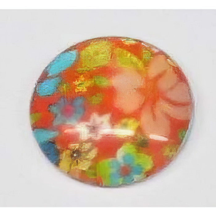 Cabochon in vetro con soggetto 25 mm, 1 pezzo